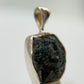 Raw Grandidierite Crystal Pendant Blue Green Gemstone Silver Necklace Rare Stone Jewelry Gift