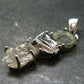 Moldavite Herkimer Meteorite Sterling Silver |Pendant From Czech Republic - 1.4" - 3.55 Grams