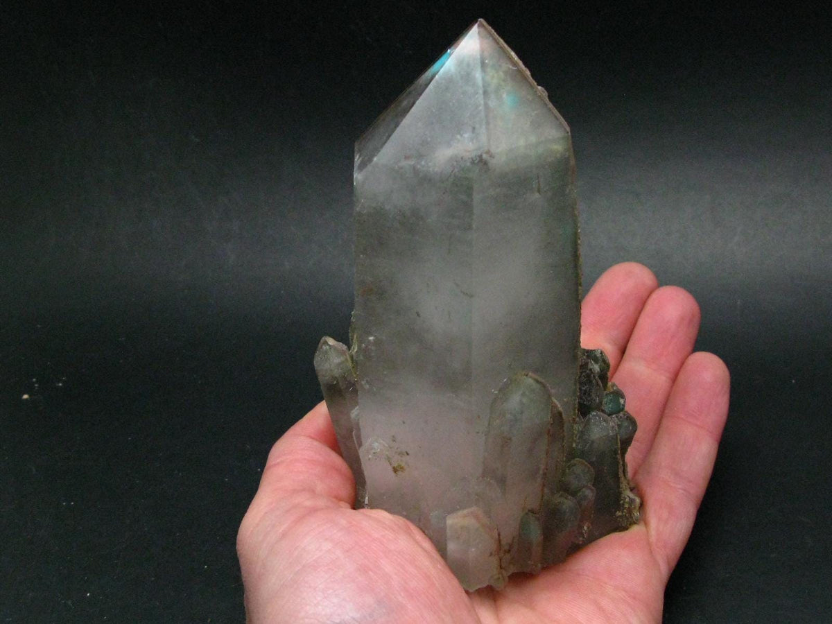 Ajoite In Quartz Crystal From South Africa - 5.3" - 680 Grams