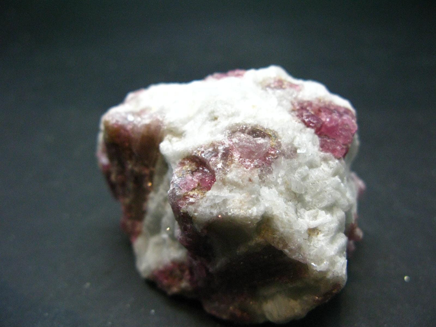 Pink Tourmaline In Quartz Cluster From Brazil - 2.4"