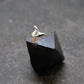Metallic Silver Black Cuprite Sharp Octahedral Crystal Silver Pendant From Russia - 5.06 Grams