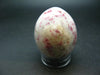 Large Cinnabar in Quartz Egg from Peru - 103.79 Grams - 1.9"