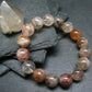 Red Rutilated Quartz Genuine Bracelet ~ 7 Inches ~ 12mm Round Beads