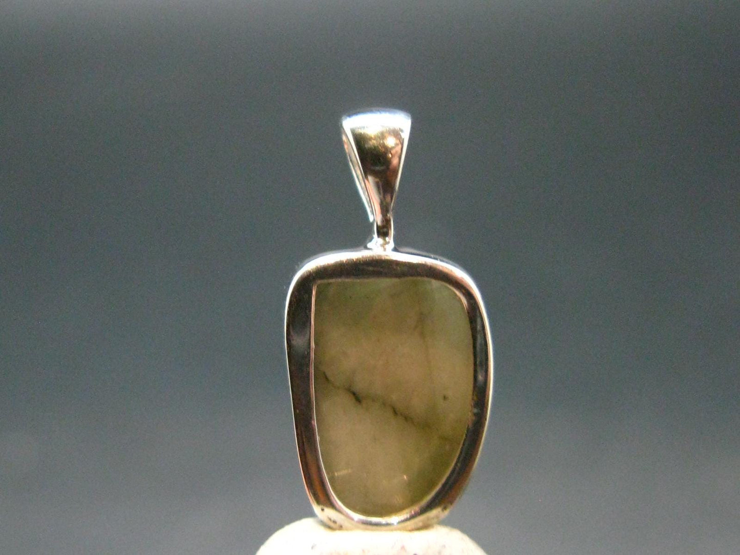 Phenakite Phenacite Crystal Silver Pendant From Brazil - 0.7" - 1.25 Grams