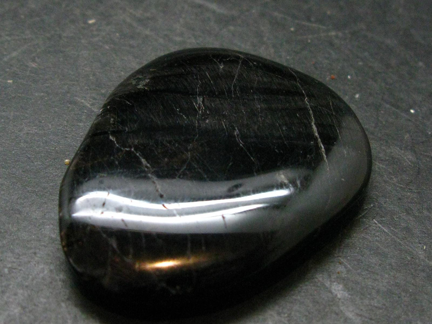 Tumbled Hypersthene Stone From Canada - 1.9"