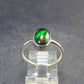 Rare Black Opal Sterling Silver Ring from Australia - Size 7.25 - 2.08 Grams