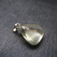 Gem Libyan Desert Glass Tektite Pendant Sterling Silver from Libya - 1.0" - 3.1 Grams