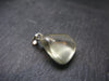 Gem Libyan Desert Glass Tektite Pendant Sterling Silver from Libya - 1.0" - 3.1 Grams
