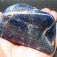 Blue Sapphire Corundum Polished Stone From Guinea - 3.9" - 276 Grams