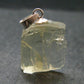 Hiddenite Green Gem Spodumene Silver Pendant Crystal From Brazil - 0.8" - 2.38 Grams