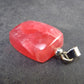 Rhodochrosite Sterling Silver Pendant from Alma Colorado - 1.2" - 7.07 Grams
