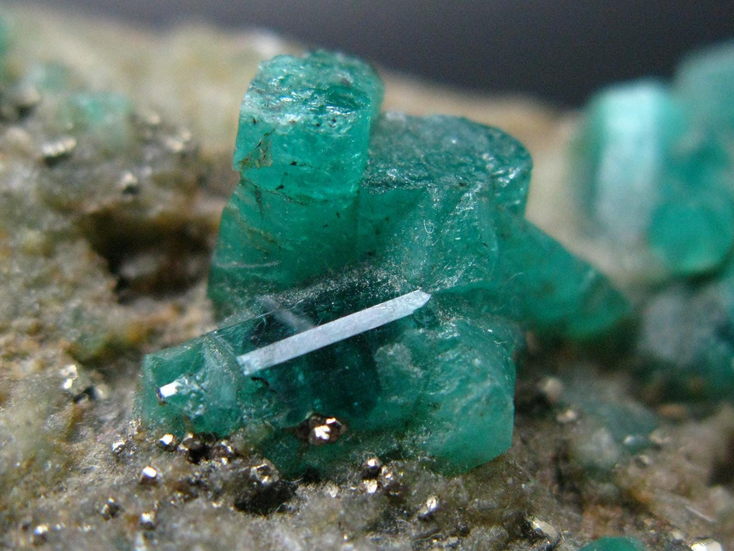 Emerald Beryl Crystal On Matrix From Colombia - 3.2"