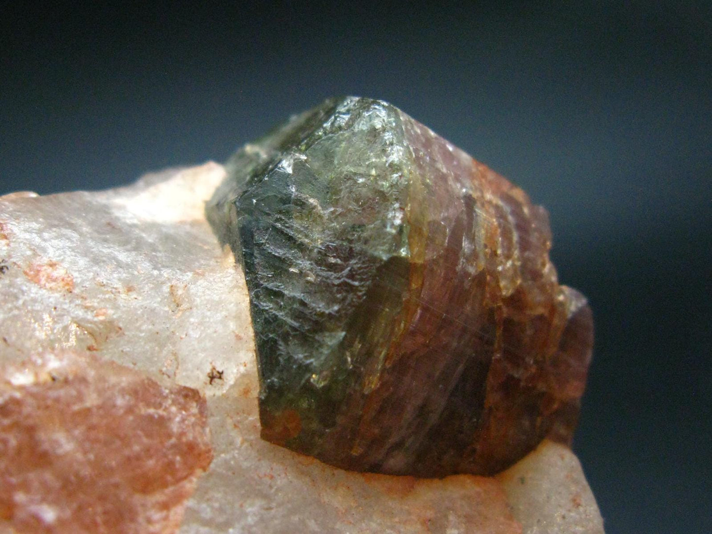 Watermelon Tourmaline in Quartz Cluster From Madagascar - 2.1" - 79.6 Grams