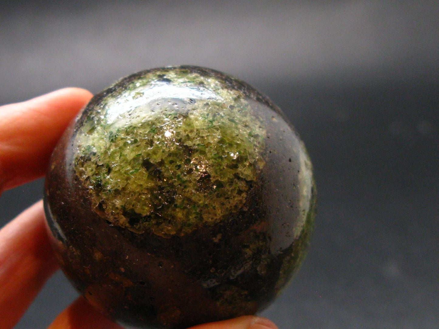 Peridot Olivine Sphere from Arizona, USA - 1.8" - 129.0 Grams