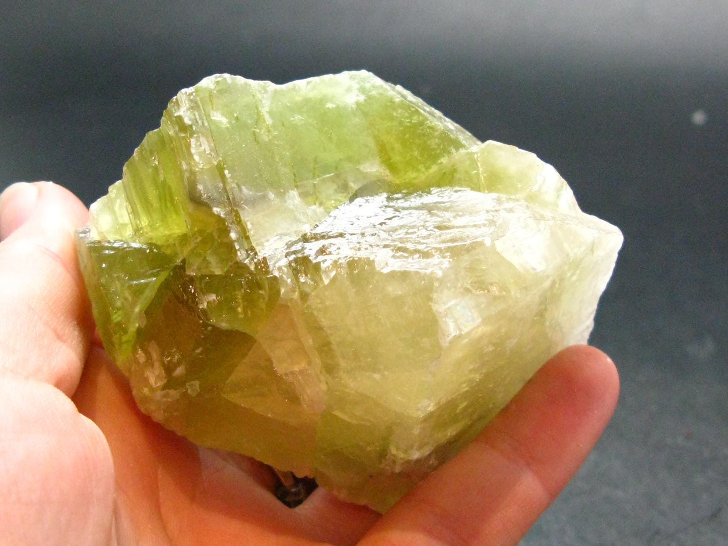 Green Brownish Calcite Crystal from Mexico - 171.41 Grams - 2.5"