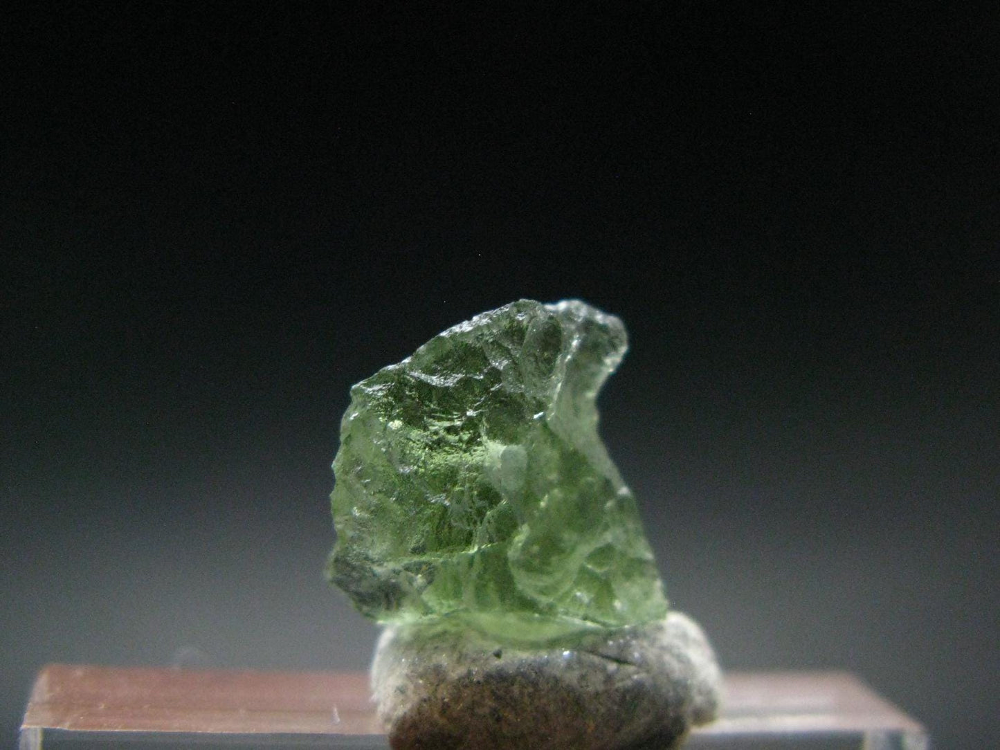 Moldavite Tektite Raw Bead from Czech Republic - 9 mm - 2.65 Carats