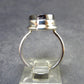 Unpolished Elite Shungite Silver Ring from Russia - Size 6.5 - 5.12 Grams