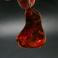 Amber Tumbled Silver Pendant From Poland - 1.9" - 4.29 Grams