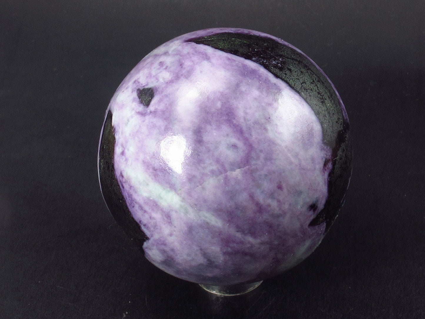 Very Rare Kammererite Chrome Clinochlore Sphere Ball From Russia - 2.0"