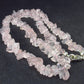 Symbol of Love and Beauty!! Lot of Three Natural Rose Quartz Crystal Free Form Bead Necklace from Brazil - 18" Each