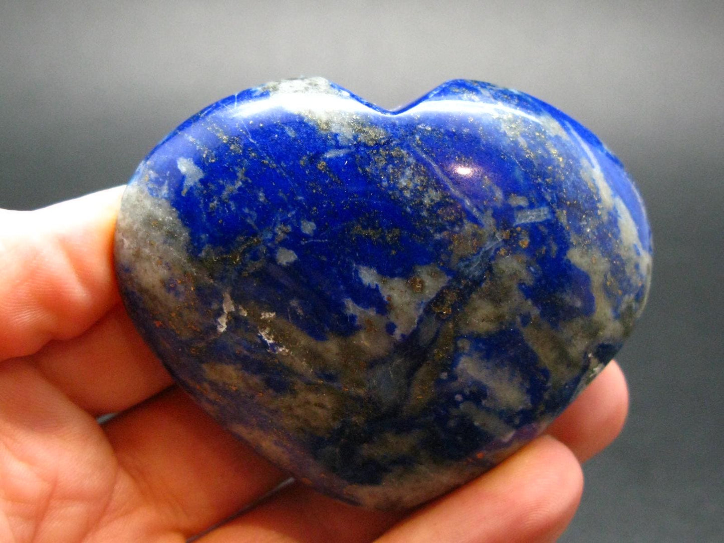 Lapis Lazuli Lazurite Tumbled Heart From Afghanistan - 1.8"