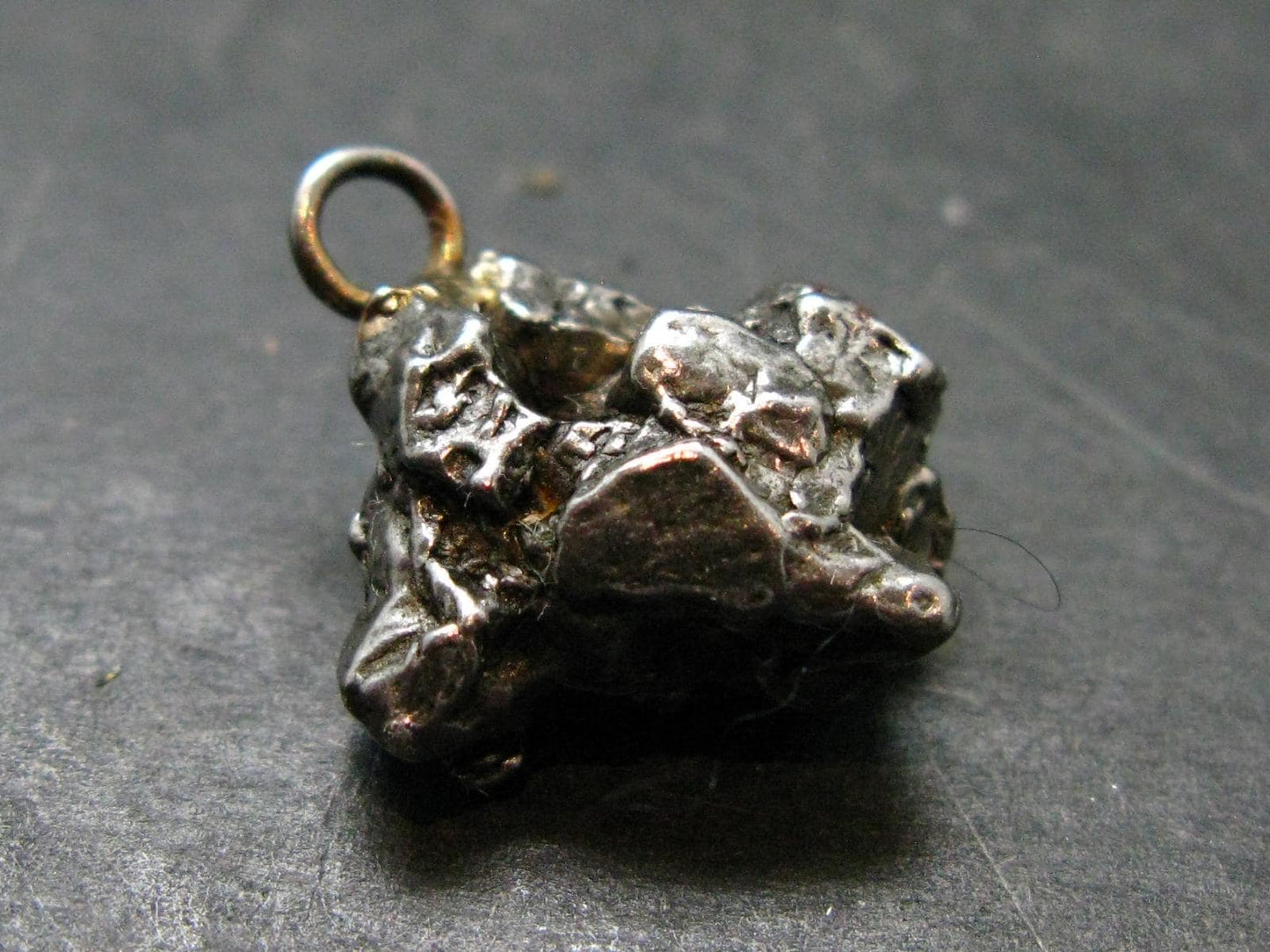 Large Campo Del Cielo Meteorite Pendant from Argentina - 0.8" - 7.39 Grams