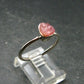 Pezzottaite Crystal Silver Ring From Madagascar - Size 8 - 2.10 Grams