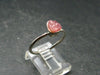 Pezzottaite Crystal Silver Ring From Madagascar - Size 8 - 2.10 Grams