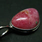 Rare Rhodochrosite Sterling Silver Pendant From Alma Colorado - 1.3" - 5.82 Grams