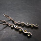Moldavite Tektite Silver Earrings from Czech Republic - 3.72 Grams