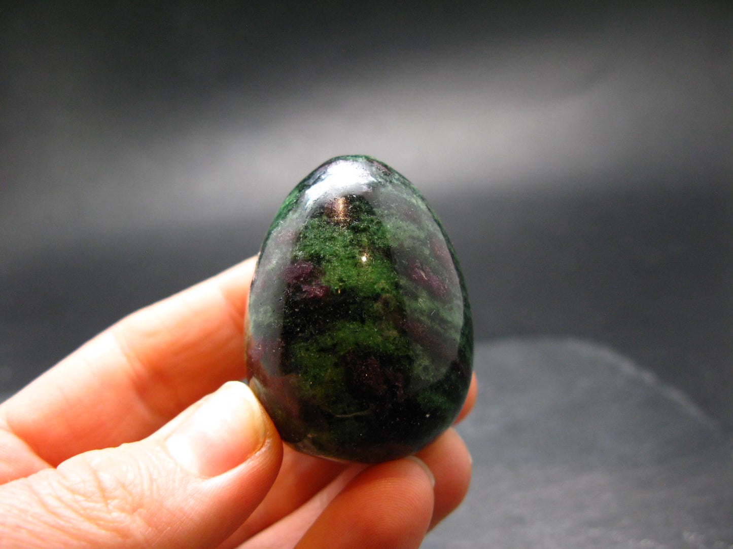 Ruby In Zoisite Egg from India - 1.6" - 63.15 Grams