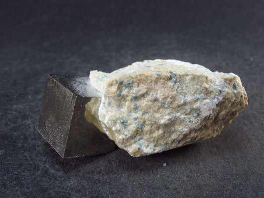 Perfect Pyrite Cube Cluster from Spain - 1.7" - 24.8 Grams