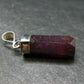 Ruby Silver Pendant from India - 1.3" - 3.09 Grams