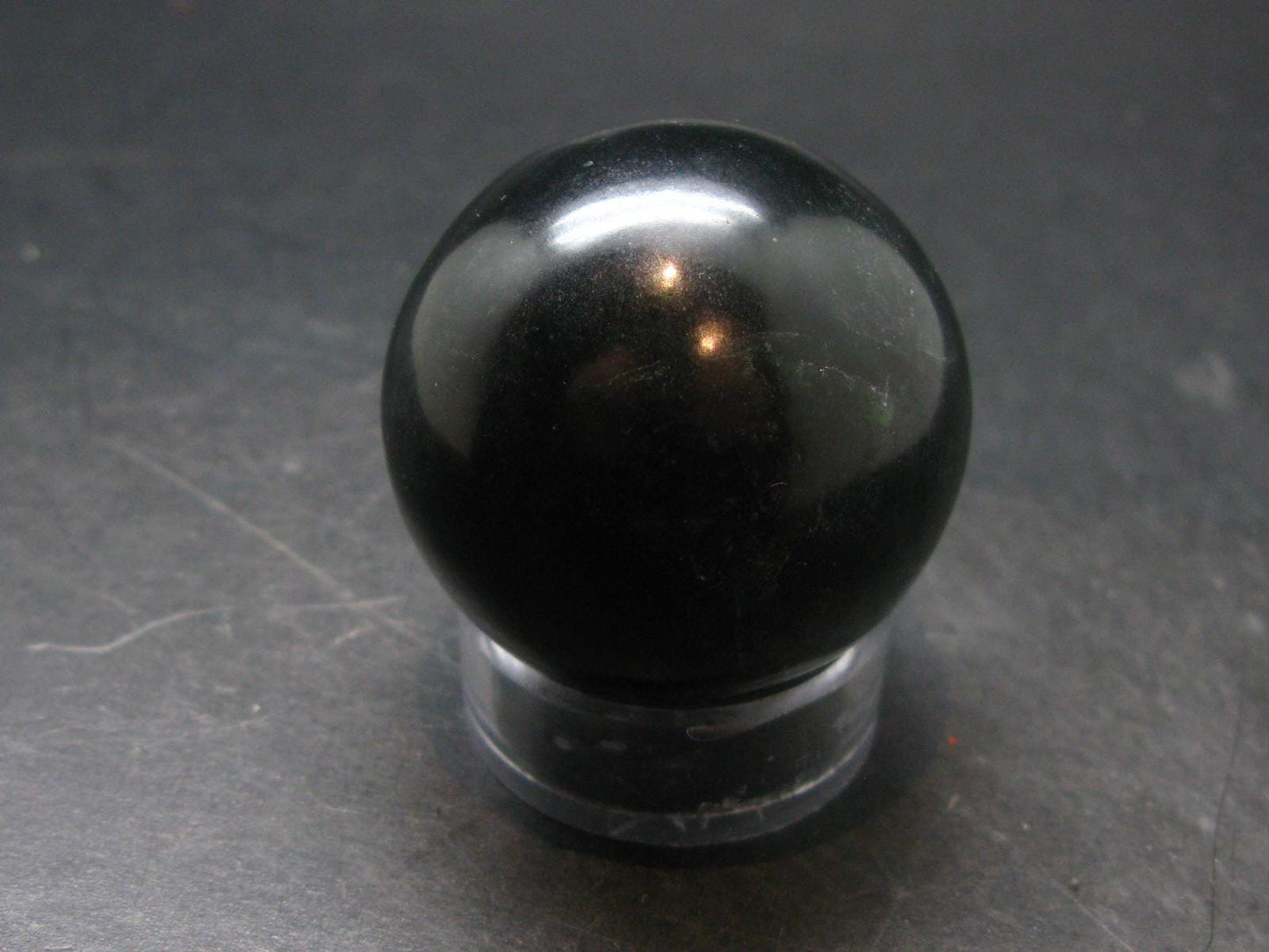 Black Jade Sphere Ball From Greenland - 1.6" - 93.37 Grams