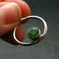 Tsavorite Faceted Green Garnet Sterling Silver Pendant From Tanzania - 2.78 Grams - 1.2"