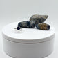Blue Sapphire Filigree Ring: Sterling Silver Vintage Style - Size 8