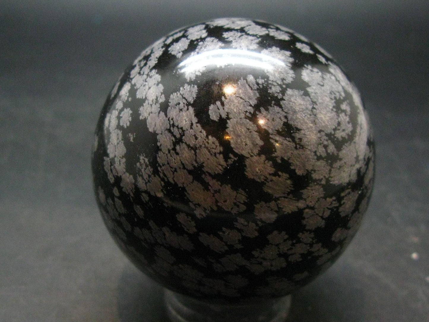 Snowflake Obsidian Sphere From Mexico - 2.4"