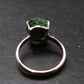 Natural Raw Deep Blue Azurite with Green Malachite Silver Ring From Mexico - Size 9 - 3.31 Grams