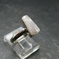 Natrolite Silver Cabochon Ring From Russia - 2.16 Grams - Size 8.0