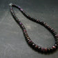 Purple Sugilite Rondelle Faceted Beads Necklace From South Africa - 18" - 52.91 Grams