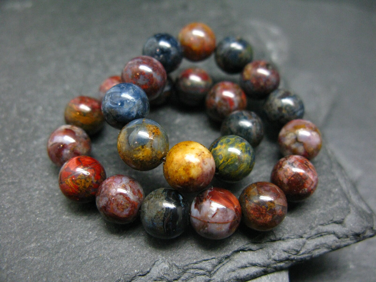 Pietersite Genuine Bracelet ~ 7 Inches ~ 8mm Round Beads