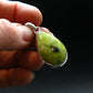 Unique Lizardite Serpentine Silver Plated Pendant from Norway - 1.5" - 4.98 Grams