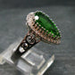 Helenite Gaia Stone Gem Sterling Silver Ring From Washington - Size 9.25 - 1.80 Carats
