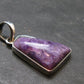 Rare High-Quality Charoite Pendant In SS From Russia - 1.2" - 3.47 Grams