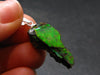 Ammolite Amolite Silver Pendant From Alberta Canada - 1.3" - 2.90 Grams