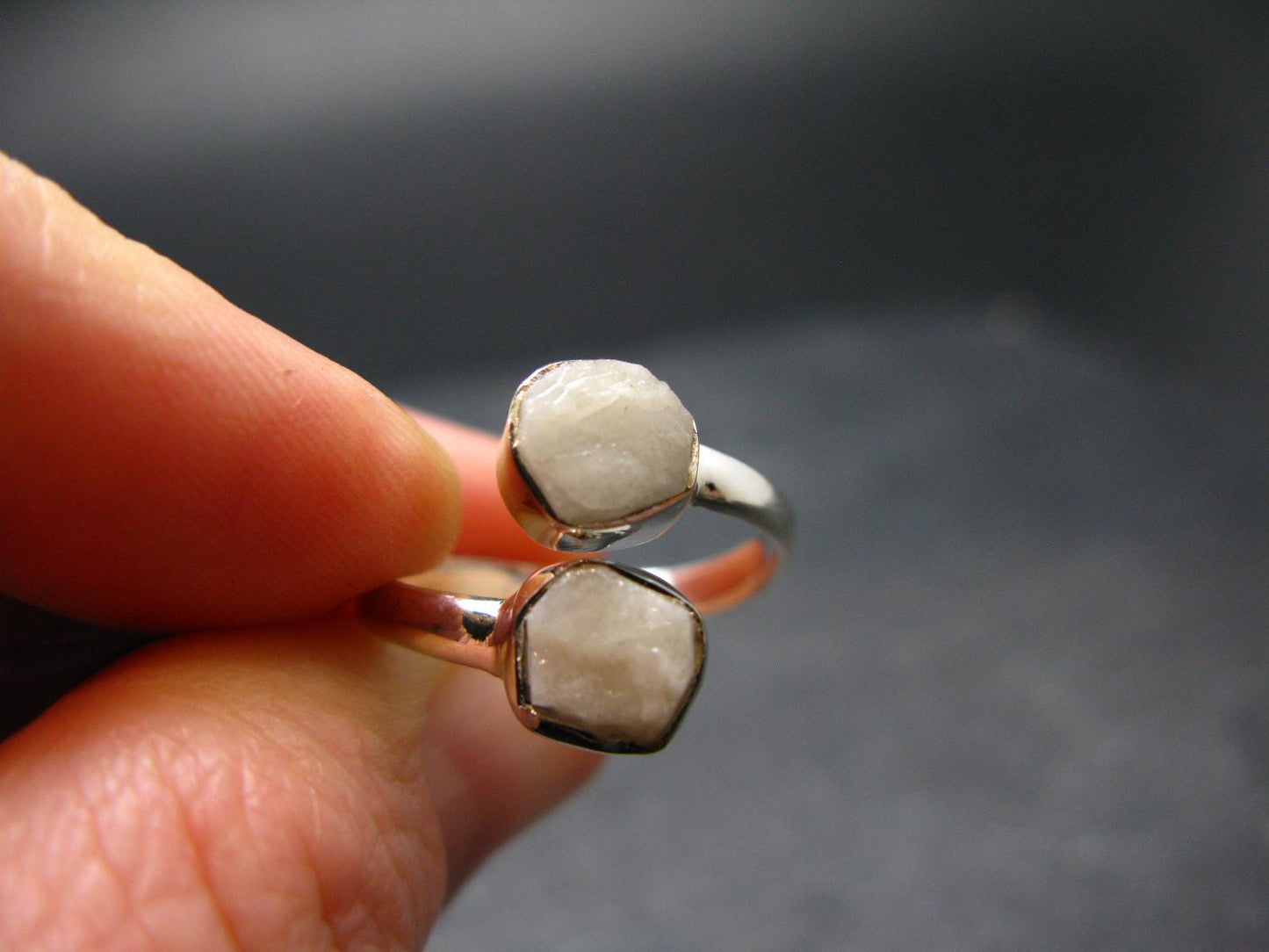 Phenakite Phenacite Crystal Silver Ring From Russia - Size 7 - 2.21 Grams
