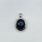 Oval Sapphire Pendant | Natural Blue Sapphire Cabochon Necklace | Sterling Silver Bezel Pendant | September Birthstone Jewelry - 3.64 g