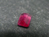 Beautiful Rare Gem Bixbite Red Beryl Emerald Cut Stone From Utah USA - 0.45 Carats - 5.8x4.1mm