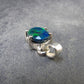 Rare Black Opal Sterling Silver Pendant from Australia - 0.7" - 1.29 Grams