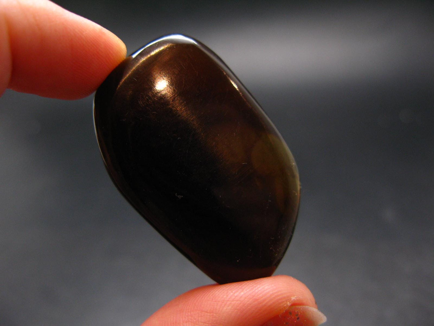 Rare Large Blue Amber Tumbled Piece Fluorescent From Indonesia - 1.7" - 7.69 Grams